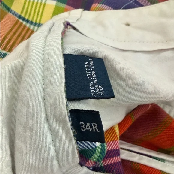 Ralph Lauren Men's Colorful Plaid Chinos